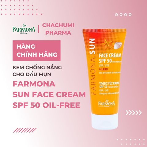 Farmona Sun Face Cream SPF50 Oil Free - Kem Chống Nắng Cho Dầu Mụn 50ml