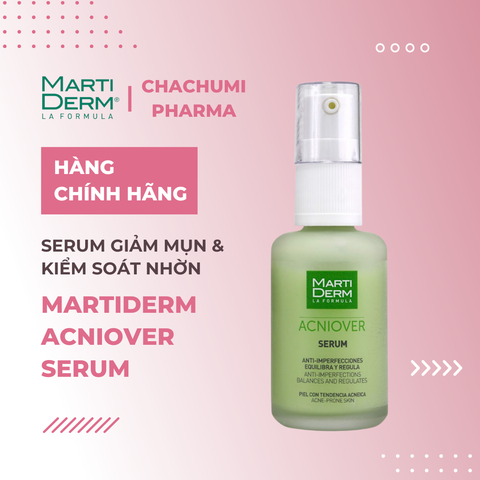 MartiDerm Acniover Serum - Serum giảm mụn & kiểm soát nhờn (30ml)