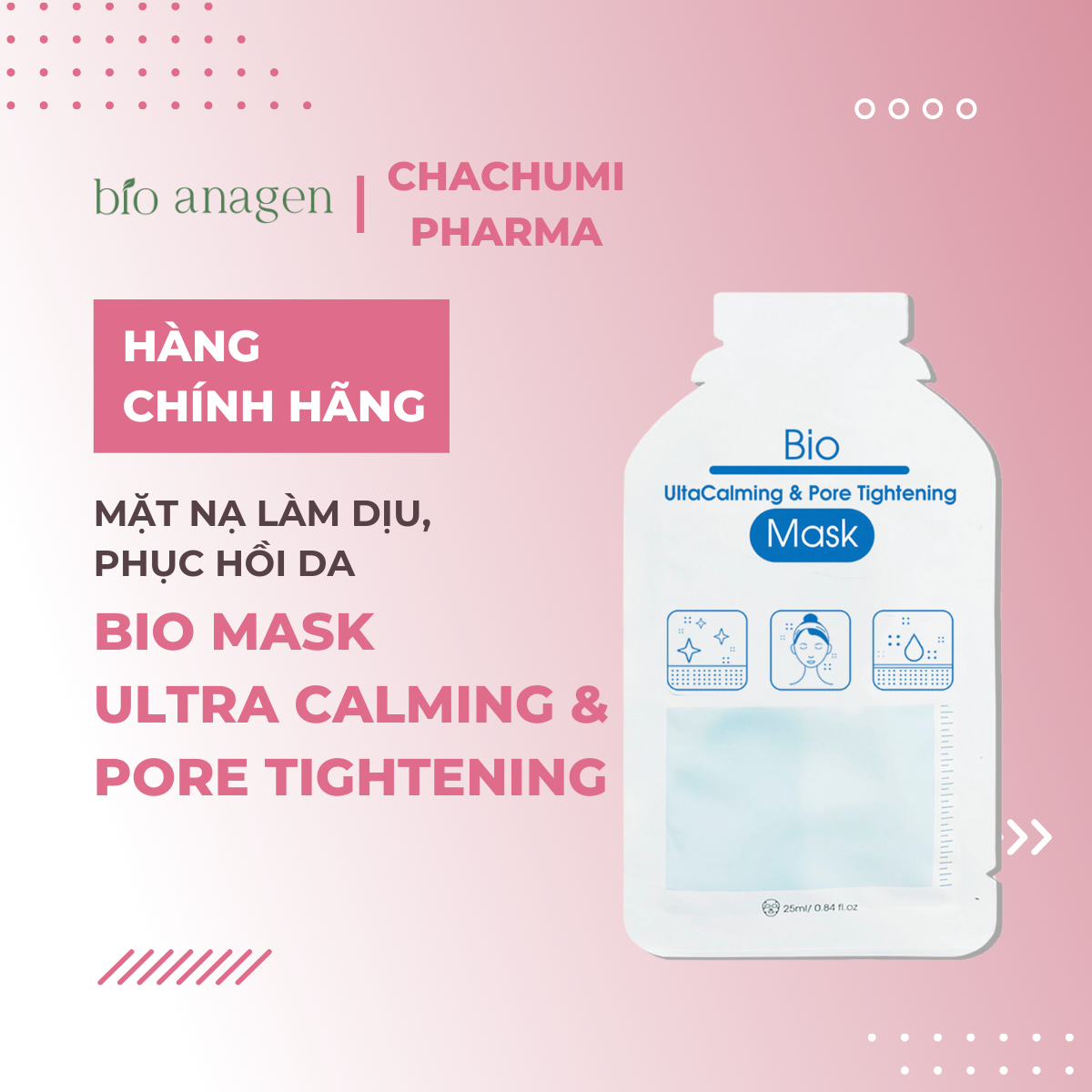 Bio Mask - Ultra Calming & Pore Tightening - Mặt Nạ Làm Dịu, Phục Hồi Da