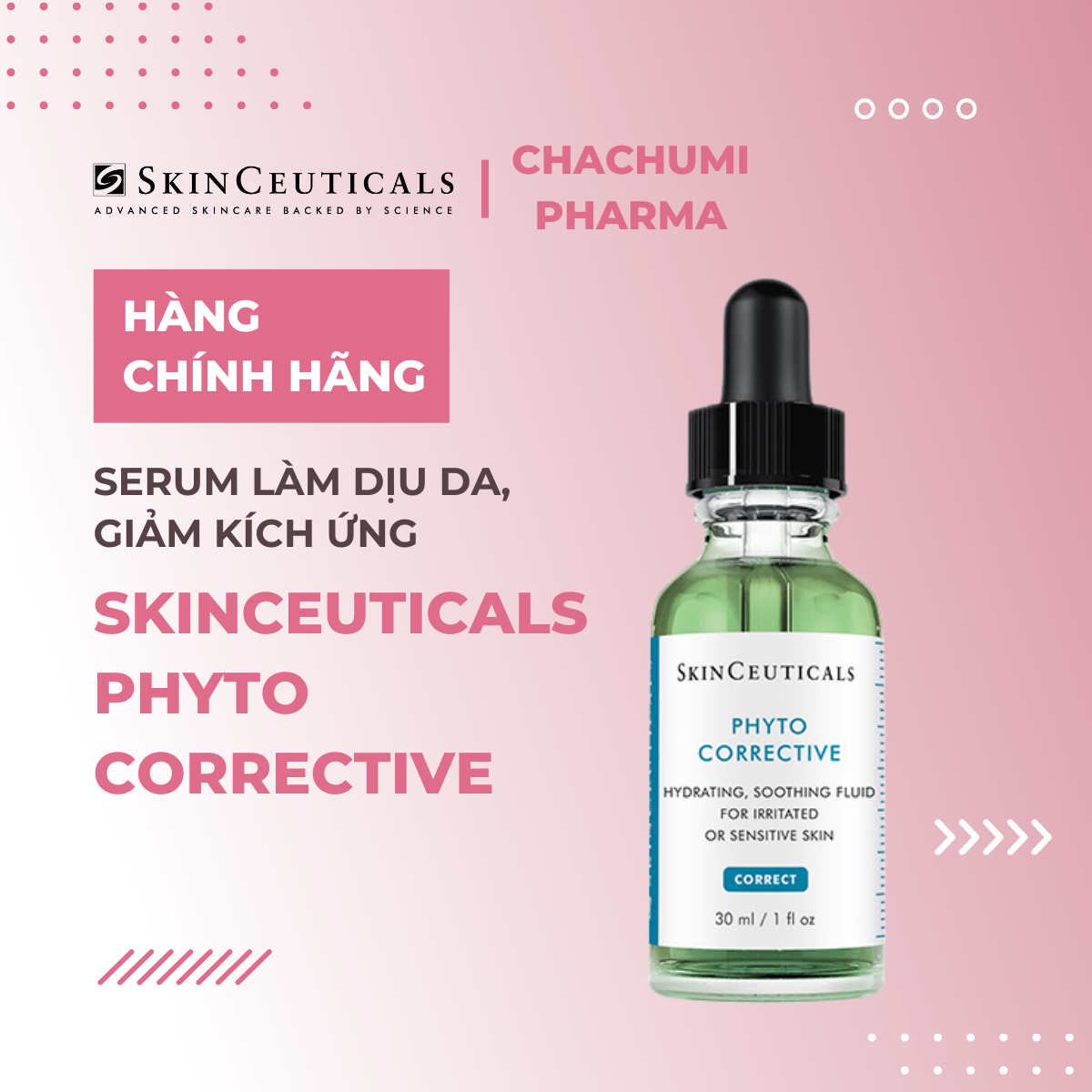 SkinCeuticals Phyto Corrective - Serum Làm Dịu Da, Giảm Kích Ứng 30ml