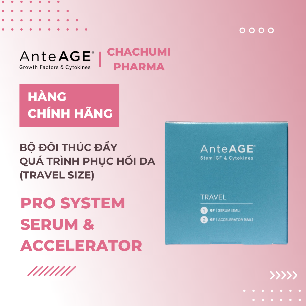 AnteAGE PRO System - Bộ Đôi PRO Serum (1) & PRO Accelerator (2) Chống Oxy Hóa, Phục Hồi & Nuôi Dưỡng Da Chuyên Sâu
