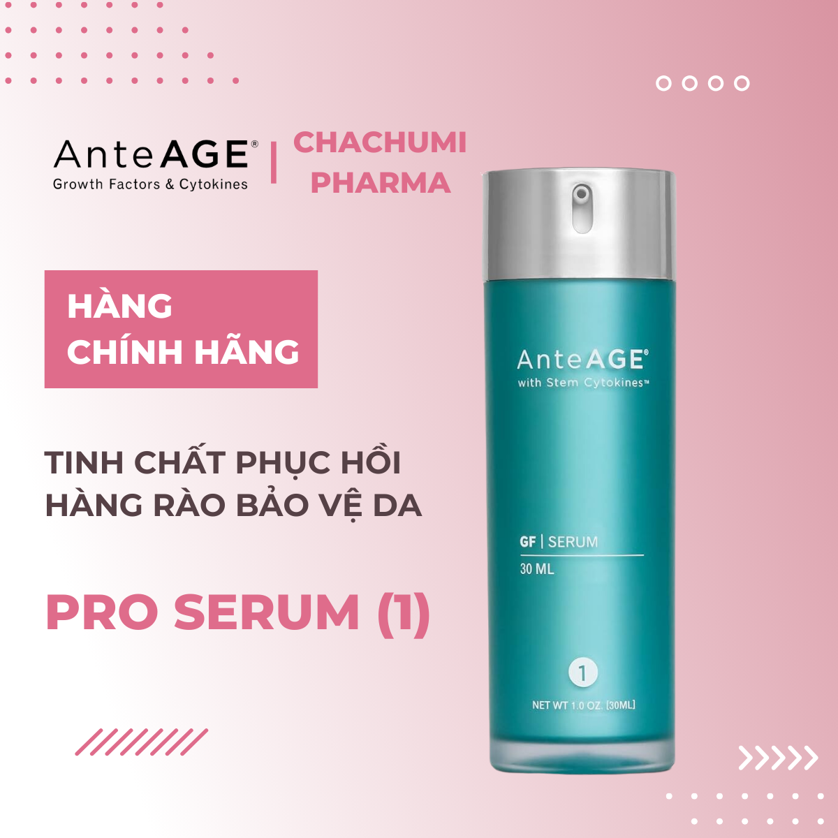 AnteAGE PRO System - Bộ Đôi PRO Serum (1) & PRO Accelerator (2) Chống Oxy Hóa, Phục Hồi & Nuôi Dưỡng Da Chuyên Sâu