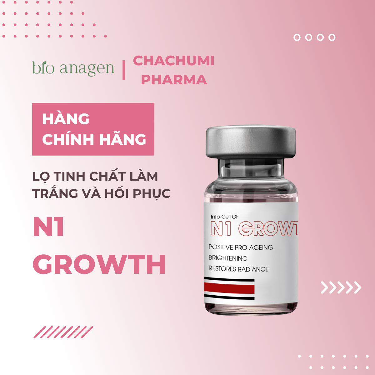 N1 Growth - Lọ tinh chất làm trắng và hồi phục