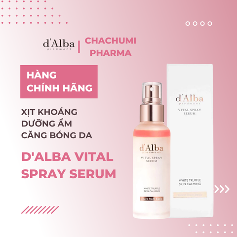 [d'Alba] Serum dạng xịt khoáng căng bóng da First Spray Serum100ml - Mist Serum
