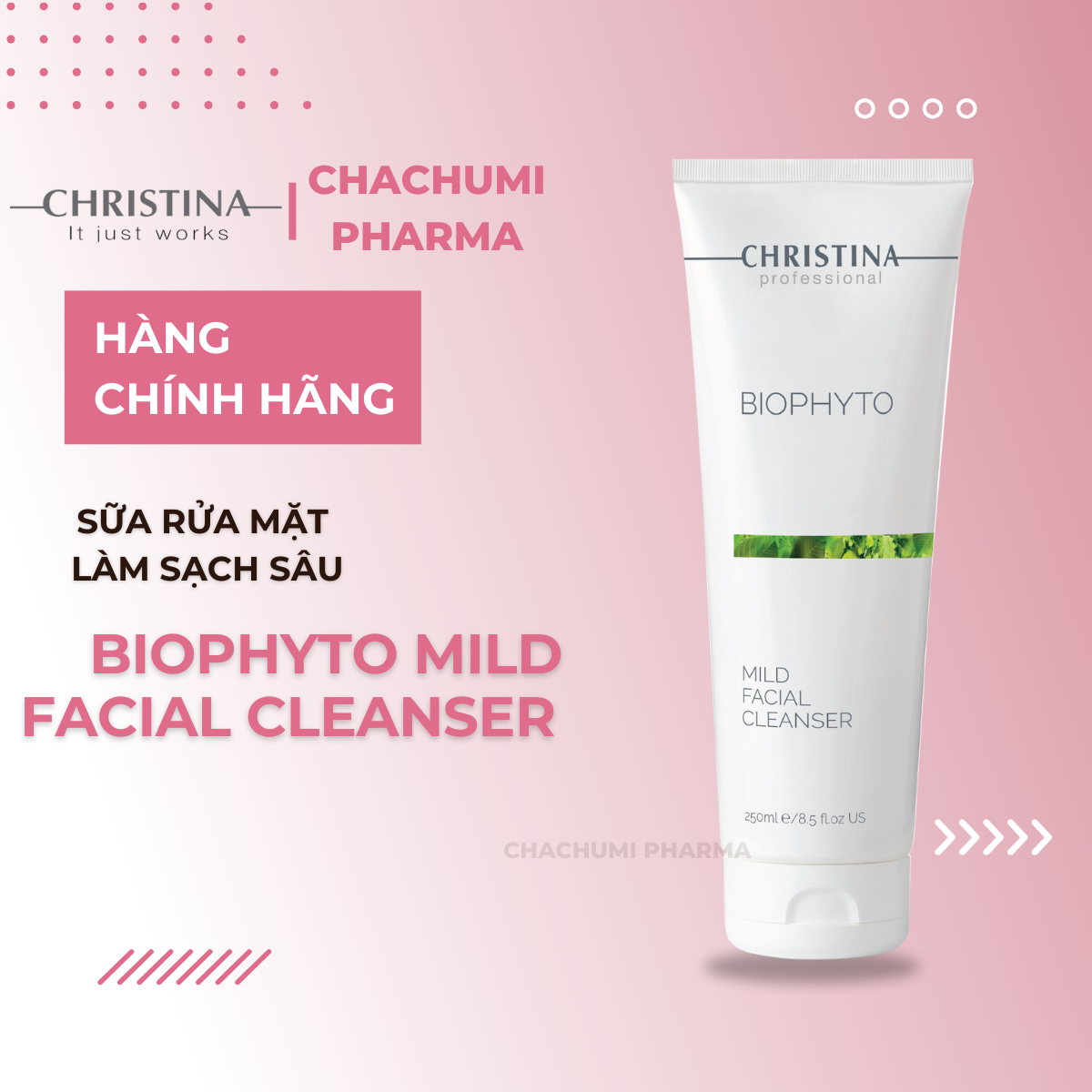 Christina BioPhyto Mild Facial Cleanser Sữa Rửa Mặt Làm Sạch Sâu 250ml
