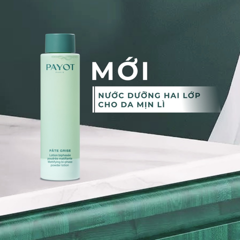 Nước dưỡng 2 lớp PAYOT Pâte Grise Mattifying Bi-Phase Powder Lotion kiềm dầu da mịn lì 125ml