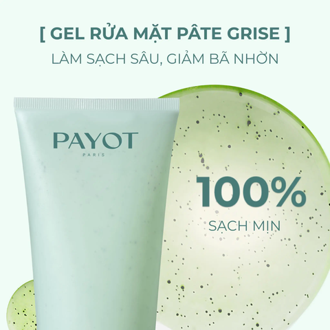 Gel rửa mặt tạo bọt PAYOT Pâte Grise Purifying Foaming Gel Cleanser làm sạch kiểm soát dầu 200ml