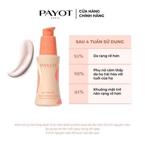 Serum PAYOT My Payot Vitamin Rich Serum làm sáng da chống oxy hóa 30ml