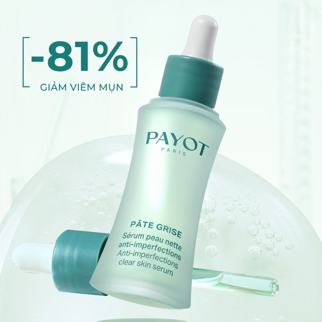 Tinh chất PAYOT Pâte Grise Anti-Imperfections Clear Skin Serum kiềm dầu kháng khuẩn ngừa mụn 30ml