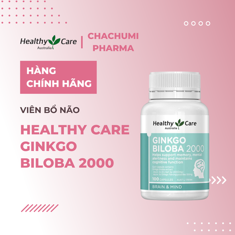 Healthy Care Ginkgo Biloba 2000 - Viên bổ não