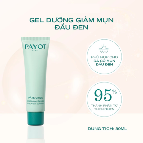 Gel dưỡng PAYOT Pâte Grise Black Head Solution giảm mụn đầu đen se khít lỗ chân lông 30ml
