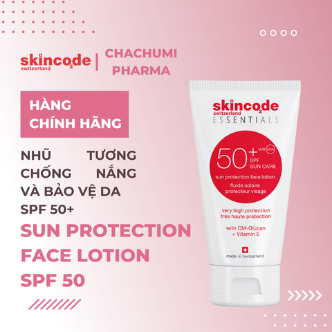 Skincode Sun Protection Face Lotion SPF 50 - Nhũ tương chống nắng và bảo vệ da SPF 50+
