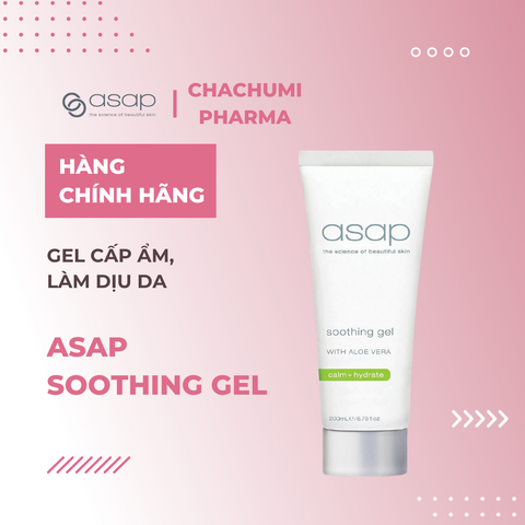 Asap Advanced Hydrating Moisturiser - Ultimate Hydration - Anti-Ageing Night Cream - Soothing Gel - Kem dưỡng