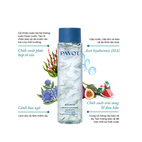 Dưỡng chất PAYOT Source Moisturizing Plumping Infusion cấp ẩm làm mềm bảo vệ da 125ml