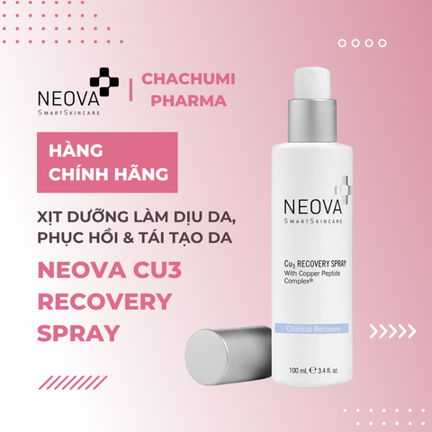 Neova Cu3 Recovery Spray - Xịt Làm Dịu Da Đỏ Sau Laser và Peel