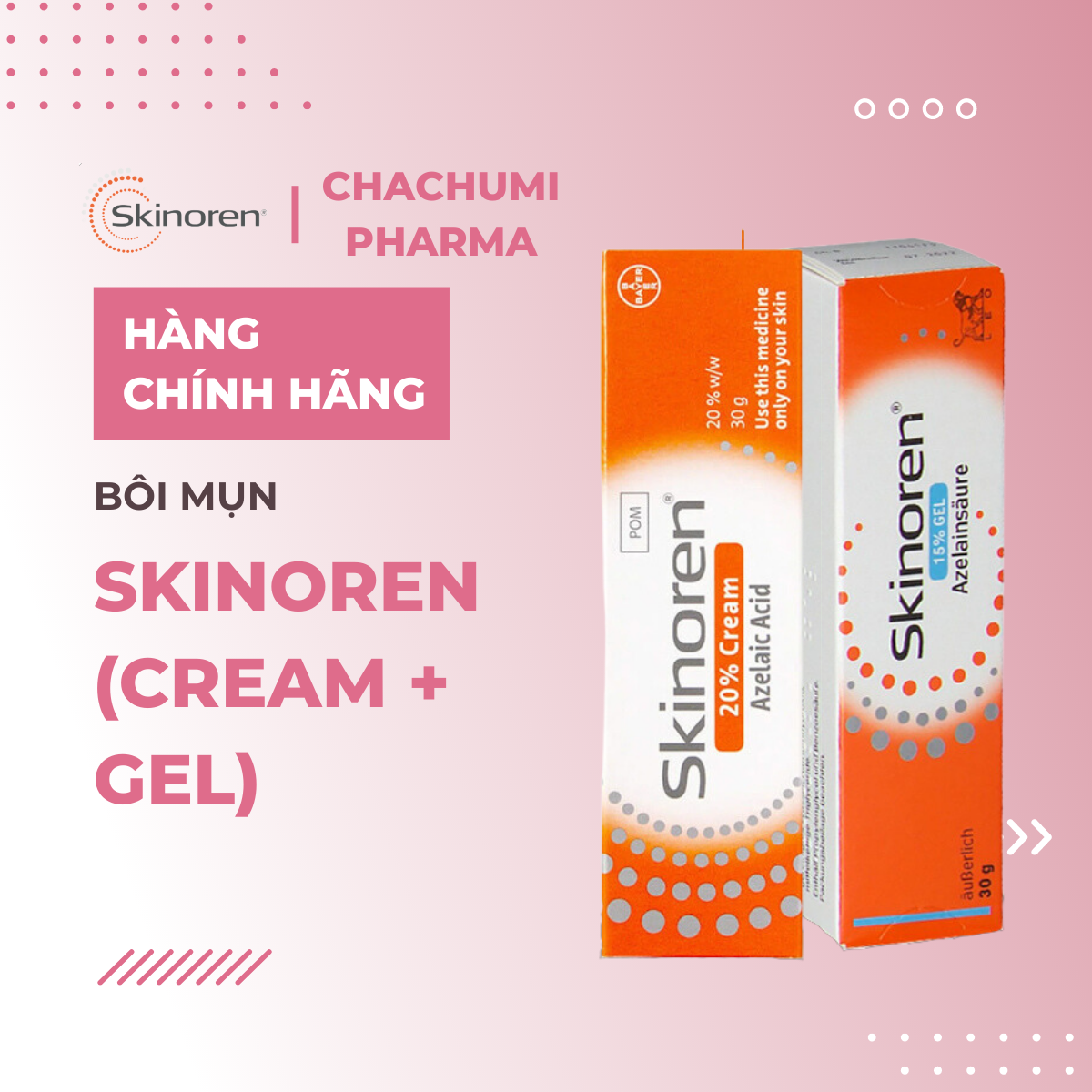 Bôi Mụn Skinoren 200mg Tuýp 30g