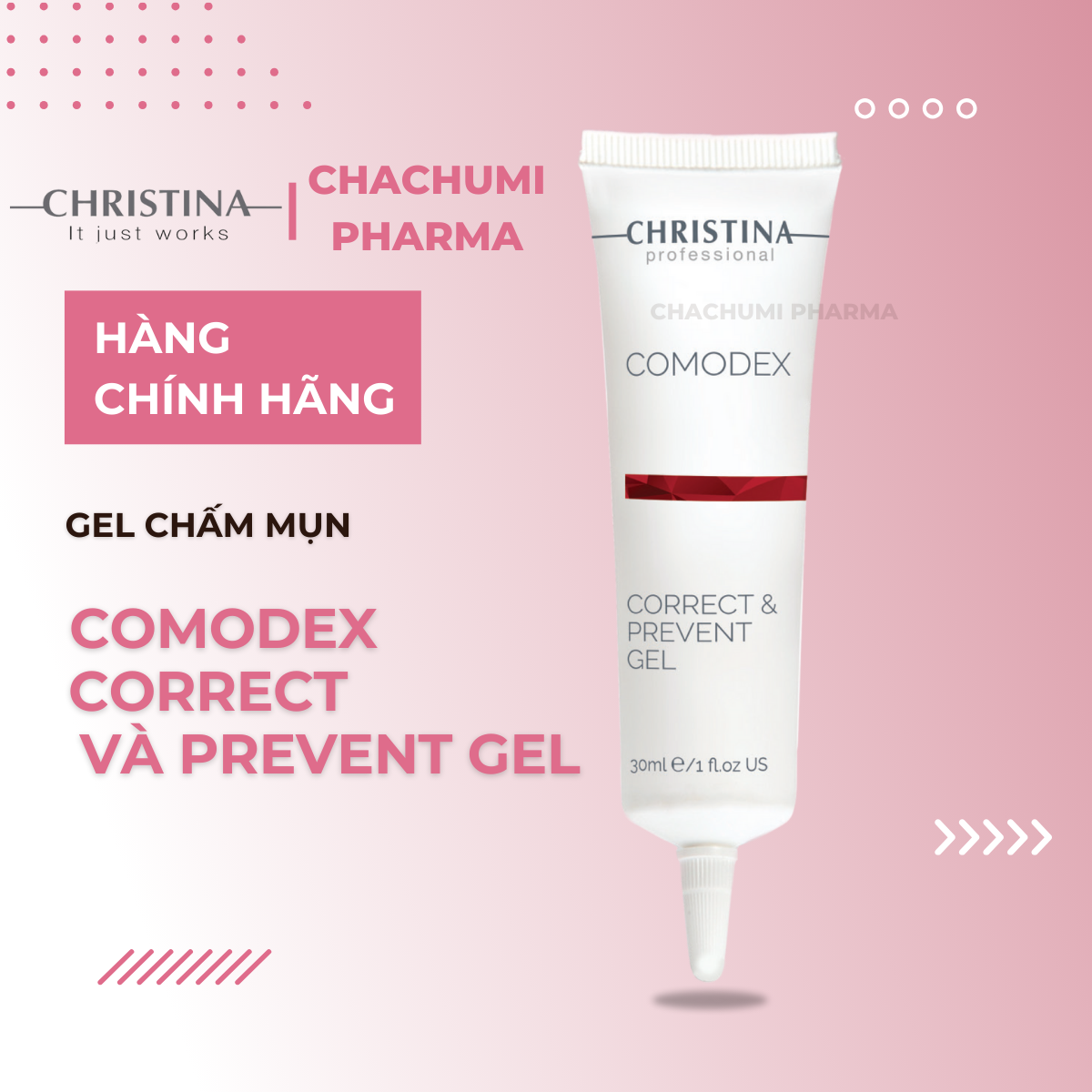 Christina Comodex Correct & Prevent Gel - Gel Chấm Mụn 30ml