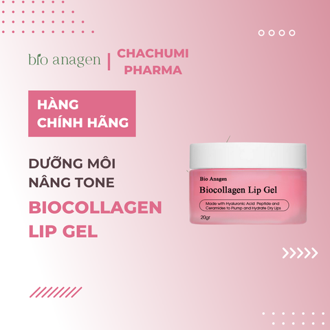 Dưỡng môi nâng tone Biocollagen Lip Gel 20g