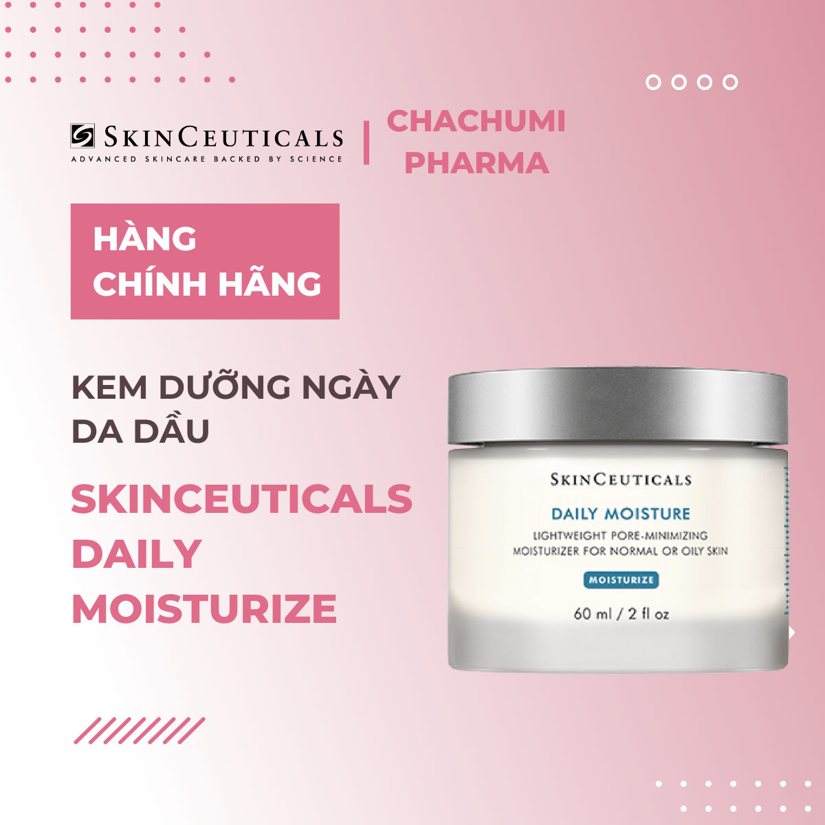 Skinceuticals Daily Moisturize - Kem Dưỡng Ngày Da Dầu 60ml (Mỹ)