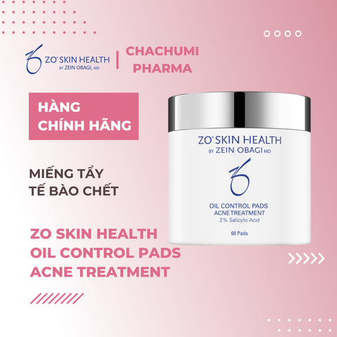 ZO SKIN HEALTH OIL CONTROL PADS ACNE TREATMENT - Miếng tẩy tế bào chết