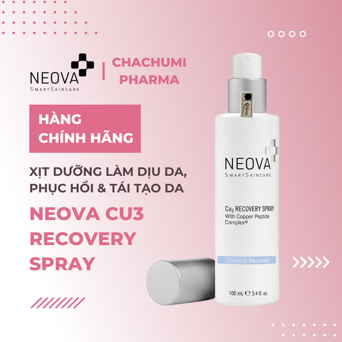 Neova Cu3 Recovery Spray - Xịt Làm Dịu Da Đỏ Sau Laser và Peel