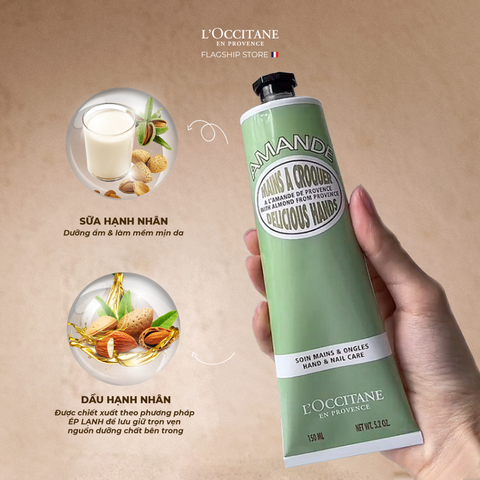 Kem Dưỡng Da Tay L’occitane Hạnh Nhân Và Bơ Hạt Mỡ 20% 150ml