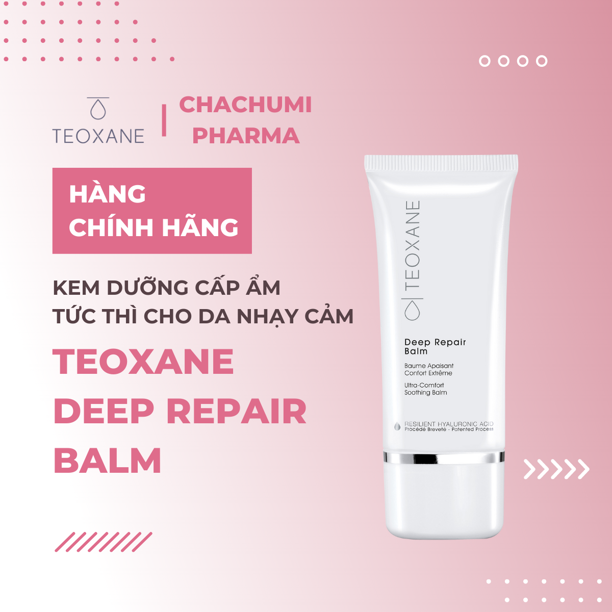 Teoxane Deep Repair Balm - Kem dưỡng cấp ẩm tức thì cho da nhạy cảm