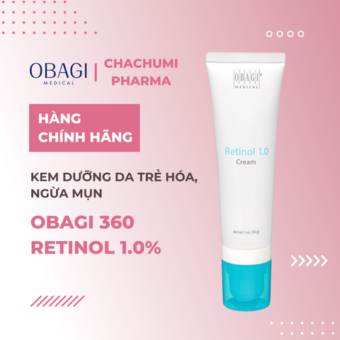Obagi 360 Retinol 1.0% - Kem Dưỡng Da Trẻ Hóa, Ngừa Mụn