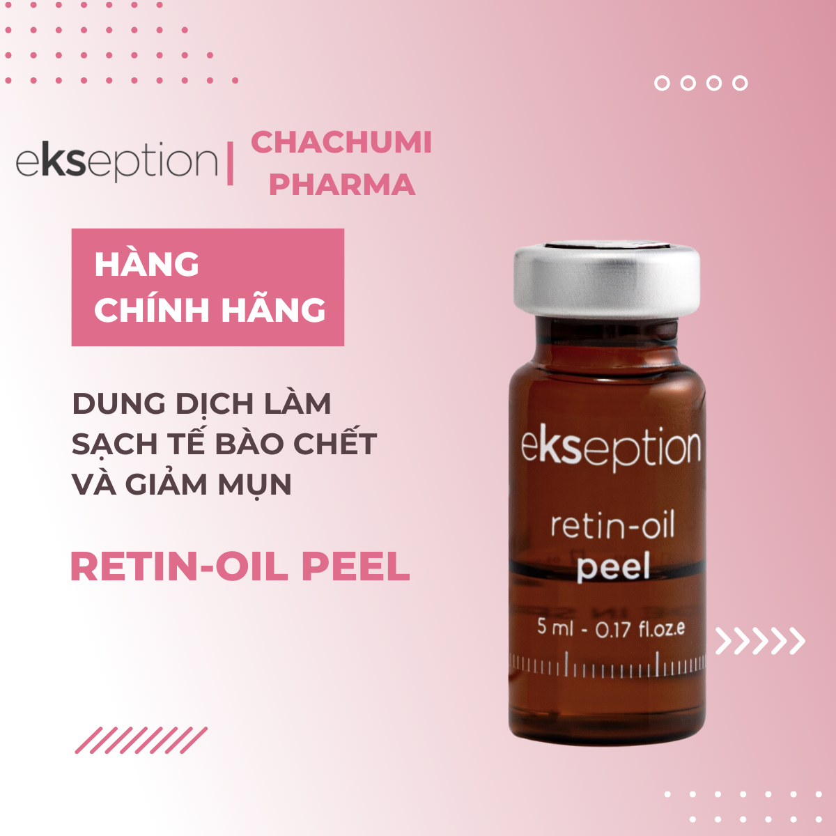 Tinh Chất Retin-Oil Peel Ekseption Peel Căng Bóng, Trẻ Hóa Da Ekseption Retin-Oil Peel 5mL