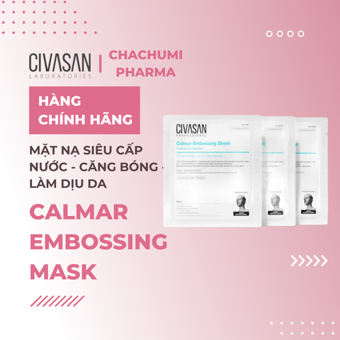 Civasan Calmar Embossing Mask - Mặt Nạ Siêu Cấp Nước - Căng Bóng - Phục Hồi - Làm Dịu Da