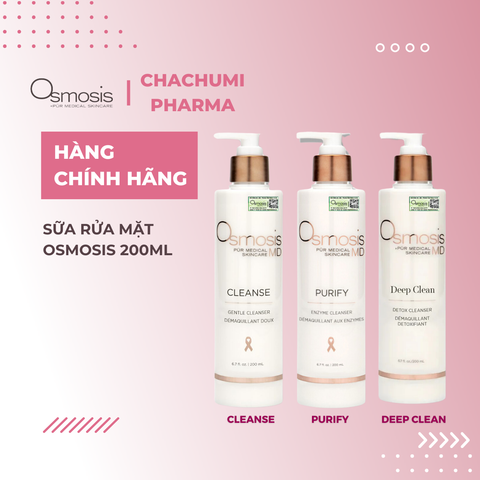 Sữa Rửa Mặt Osmosis Cleanse Gentle - Deep Clean Detox - Purify Enzyme Cleanser