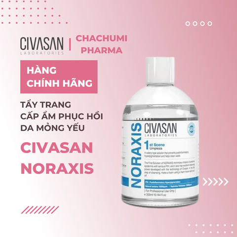 Civasan Noraxis mini - Tẩy trang cấp ẩm phục hồi da mỏng yếu