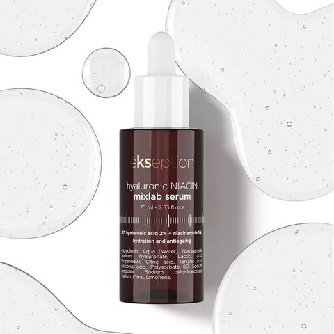 Tinh Chất Ekseption Hyaluronic Niacin Serum Niacinamide Giúp Giảm Mụn, Mờ Thâm 75ml