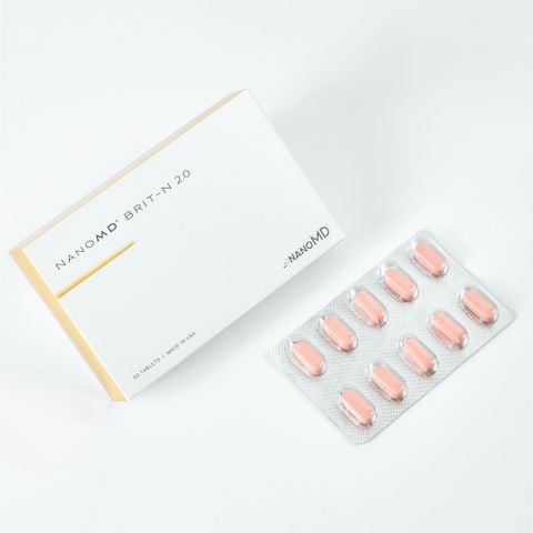 Viên uống Nano MD hỗ trợ sáng da, tăng sinh collagen Nano MD Brit-N 2.0TM 30 viên