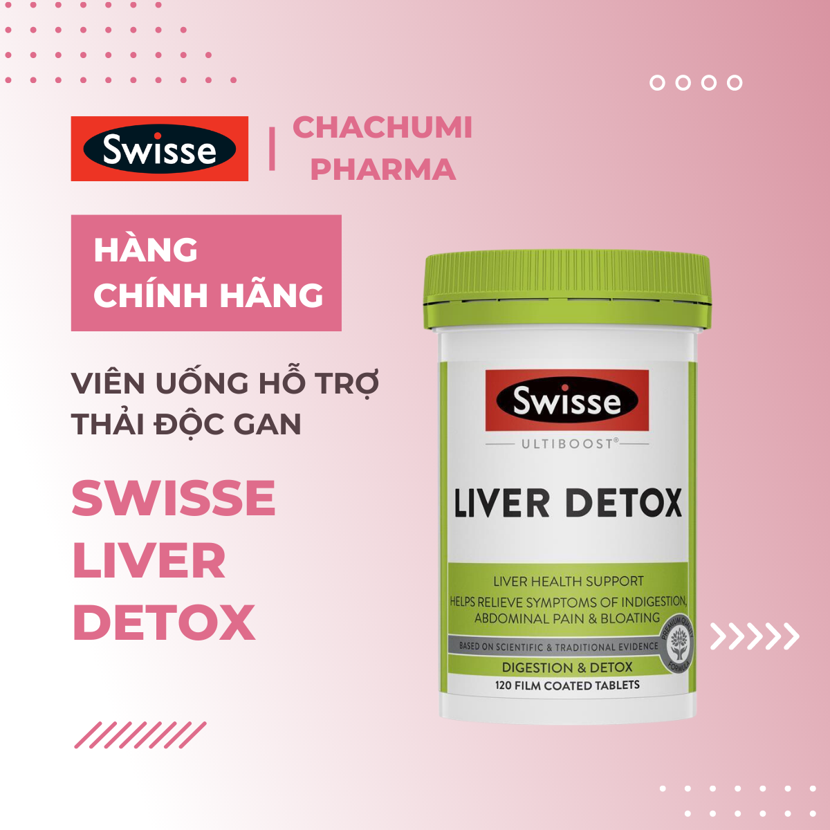 Swisse Liver Detox - Viên Uống Hỗ Trợ Thải Độc Gan Úc