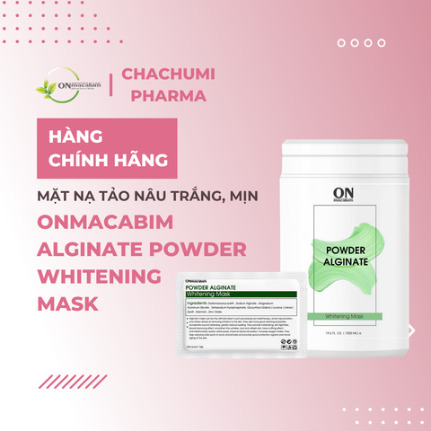 Onmacabim Alginate Powder Whitening mask - Mặt nạ tảo nâu trắng, mịn