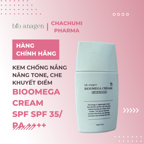 Bioomega Cream SPF35 / PA ++++ 30ml - Kem Chống Nắng Nâng Tone Che Khuyết Điểm