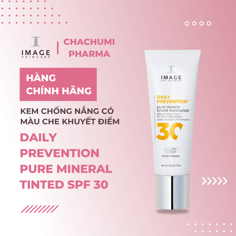 DAILY PREVENTION Pure Mineral Tinted Moisturizer - Kem chống nắng IMAGE Skincare SPF 30 73g