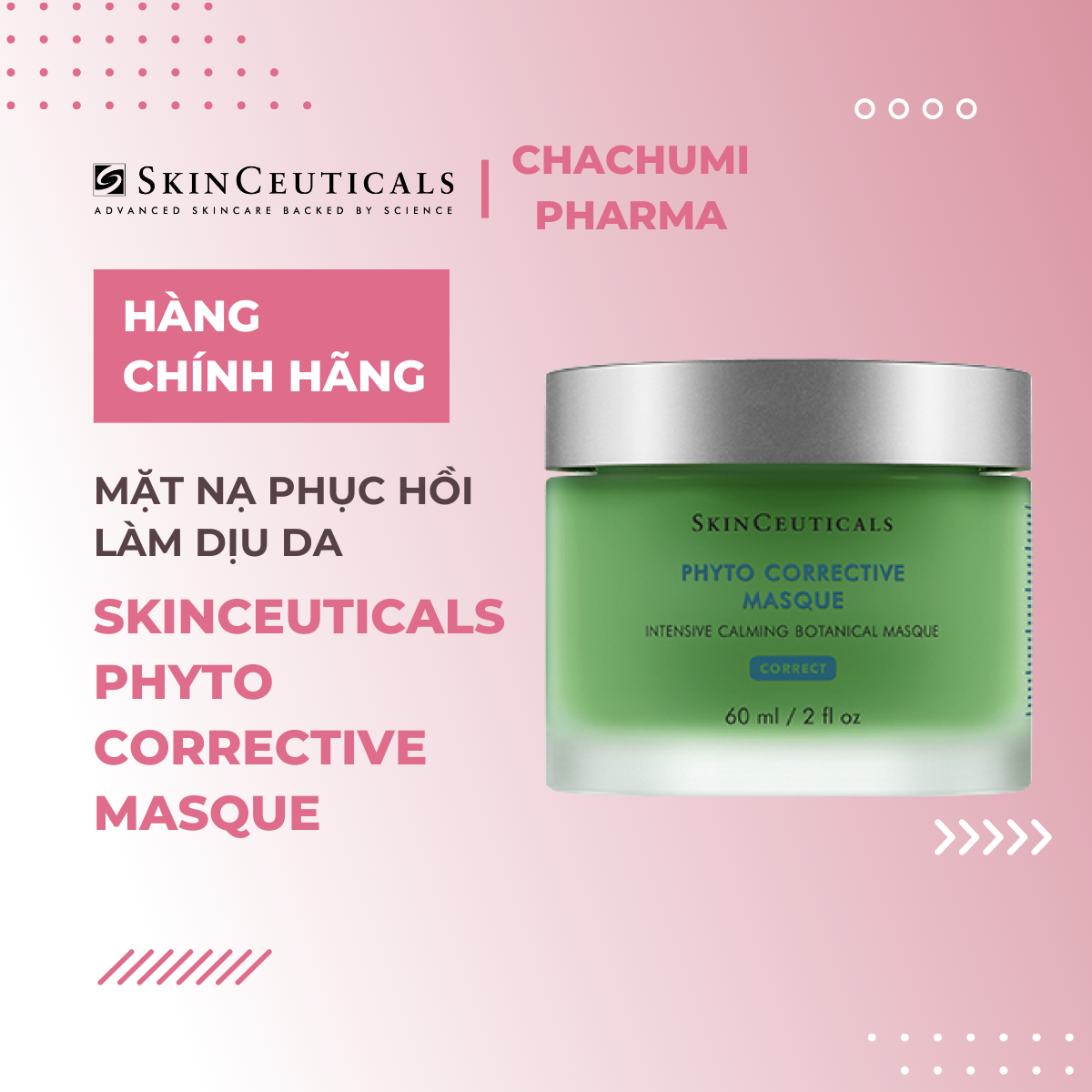 SkinCeuticals Phyto Corrective Masque - Mặt Nạ Phục Hồi Làm Dịu Da 60ml