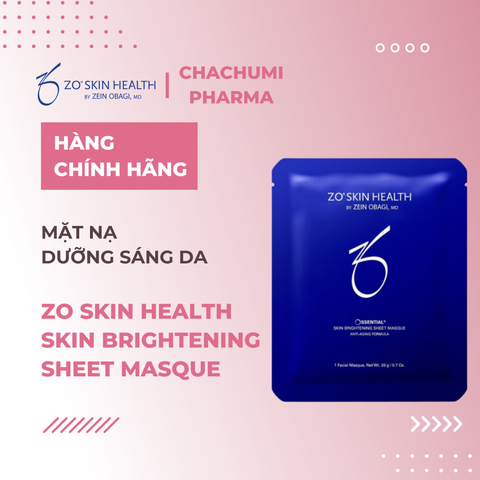 ZO SKIN HEALTH SKIN BRIGHTENING SHEET MASQUE - Mặt nạ dưỡng sáng da