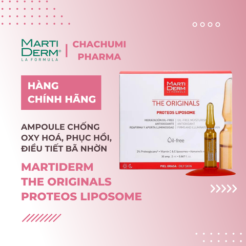 MartiDerm The Originals Proteos Liposome - Ampoule Chống Oxy Hoá, Phục Hồi, Điều Tiết Bã Nhờn