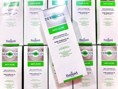 Farmona Dermacos Anti Acne Deep Cleansing Gel - Sửa Rửa Mặt Giảm Viêm, Giảm Nhờn Da 150ml