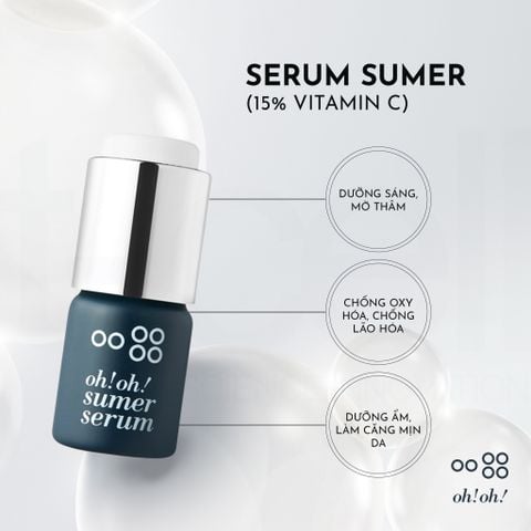 oh!oh! Skin Health Serum (with 20% Niacinamide & 2% Acetyl Glucosamine) - Tinh Chất Dưỡng Sáng Da, Giảm Thâm Nám