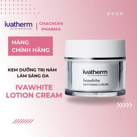 Ivatherm Ivawhite Lotion Cream - Kem Dưỡng Hỗ Trợ Cải Thiện Nám Làm Sáng Da 50ml