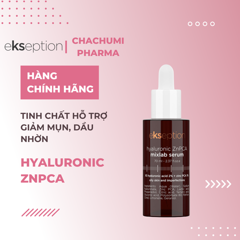 Tinh Chất Ekseption Hyaluronic ZnPCA Mixlab Serum Hỗ Trợ Giảm Mụn, Nhờn Và Mờ Thâm 75ml