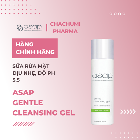 Asap Gentle Cleansing Gel - Daily Facial Cleanser 200ml - Sữa rửa mặt