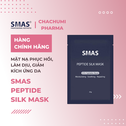 SMAS Peptide Silk Mask - Mặt nạ phục hồi da làm dịu, giảm kích ứng da