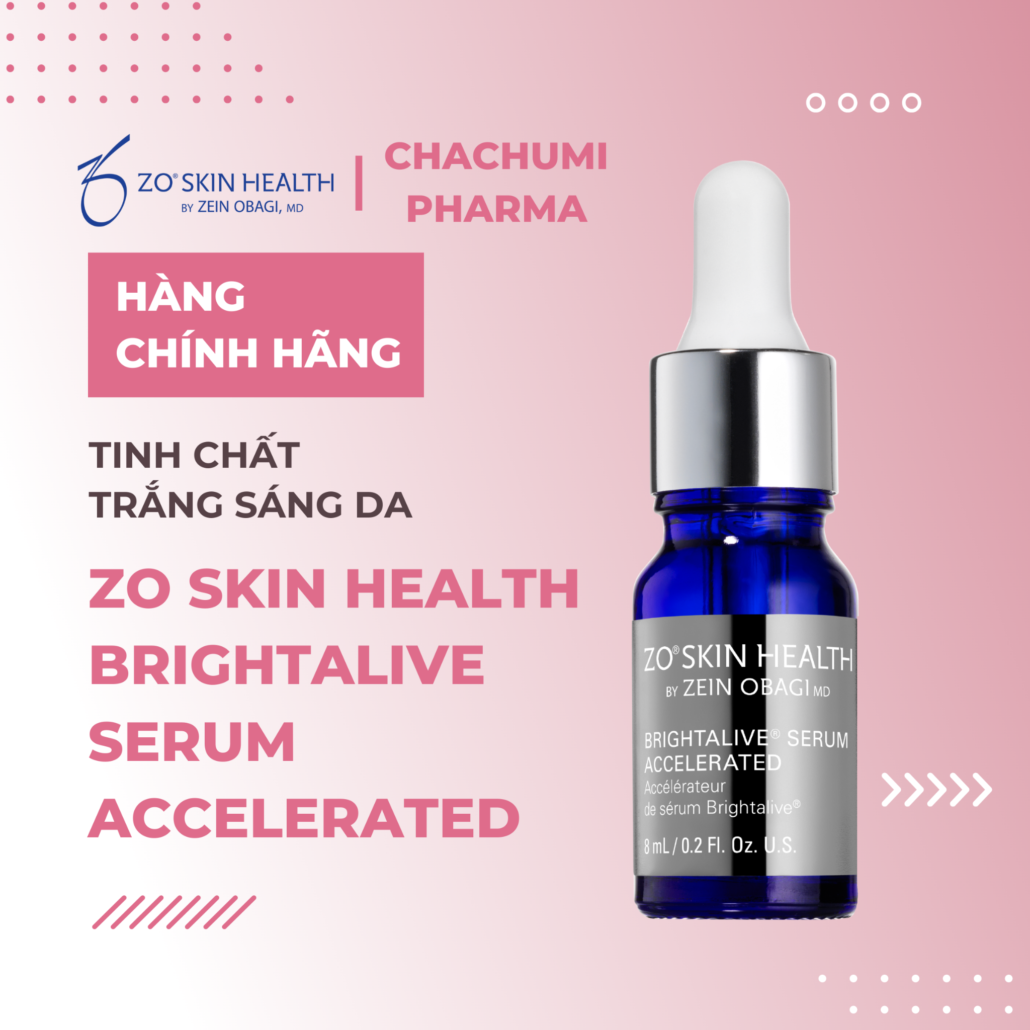 ZO SKIN HEALTH BRIGHTALIVE SERUM ACCELERATED - Tinh chất trắng sáng da