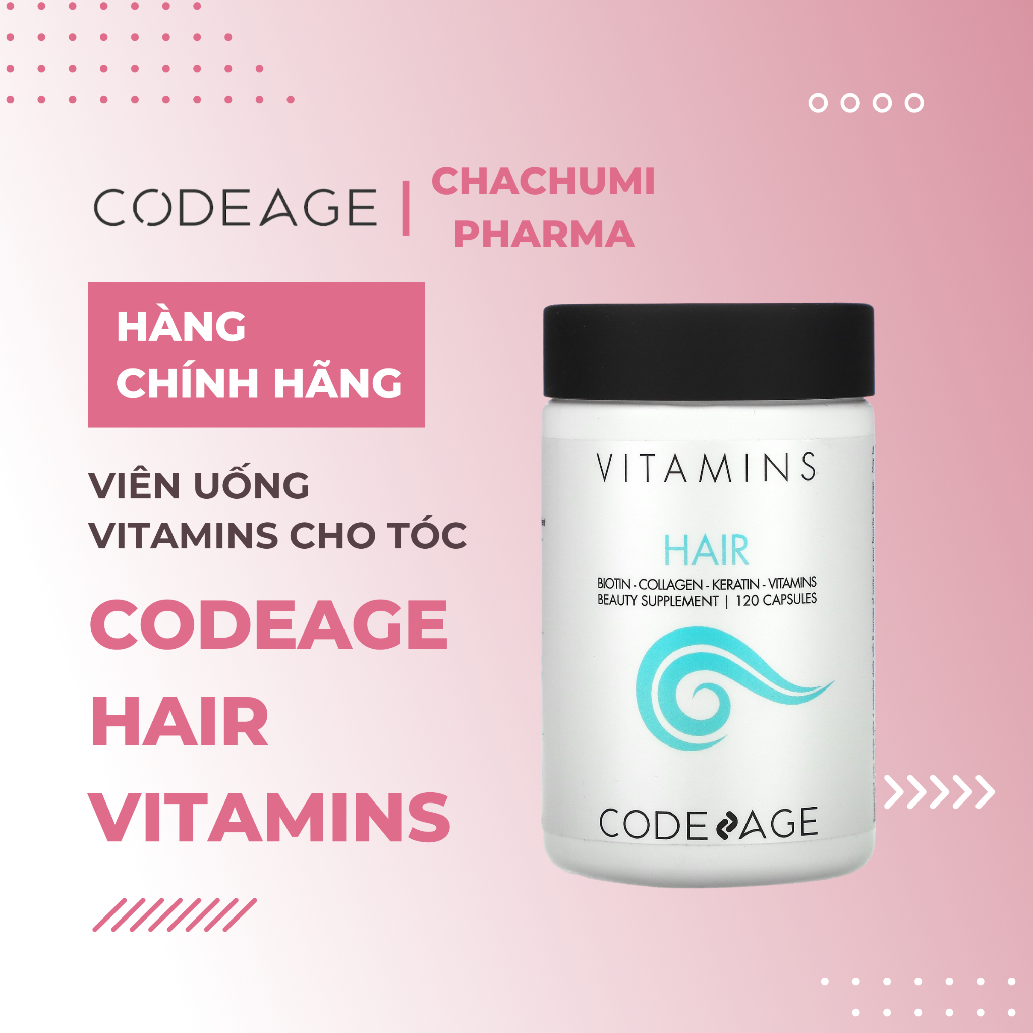 CODEAGE HAIR VITAMINS - VIÊN UỐNG CHO TÓC