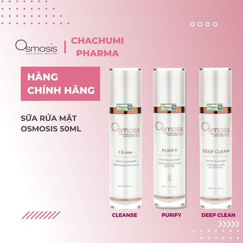 Sữa Rửa Mặt Osmosis Cleanse Gentle - Deep Clean Detox - Purify Enzyme Cleanser